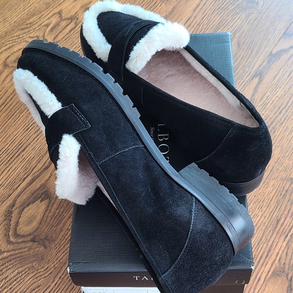 Talbots Womens Cassidy Sherpa Loafers Sz 11